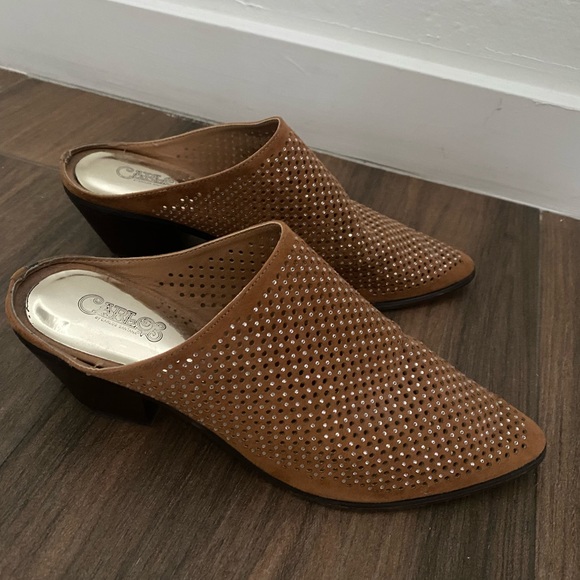 Rhinestone mules- like new! - Picture 2 of 3